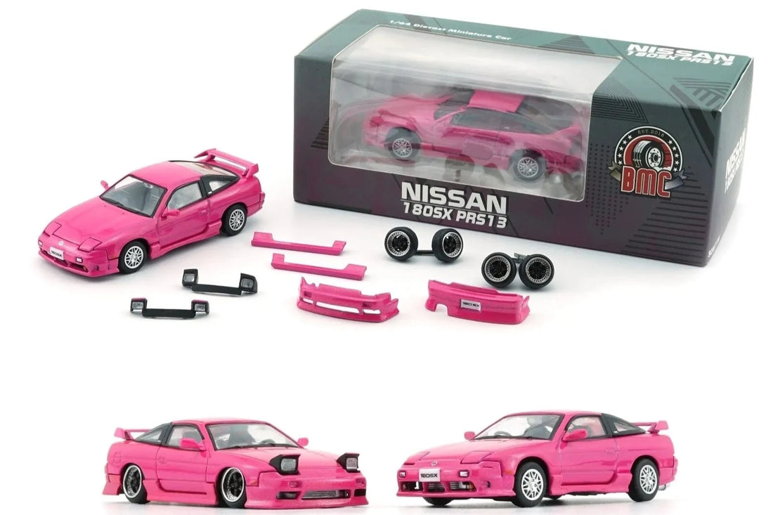 BM CREATIONS 1:64 Nissan Silvia 180SX – Metallic PINK (RHD)