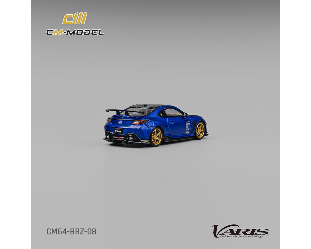 (COMING SOON) CM MODEL 1/64 Subaru BRZ Varis Widebody – Blue – Limited Edition