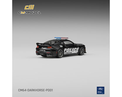 (COMING SOON) CM MODEL 1/64 Ford Mustang Dark Horse Police – Limited Edition