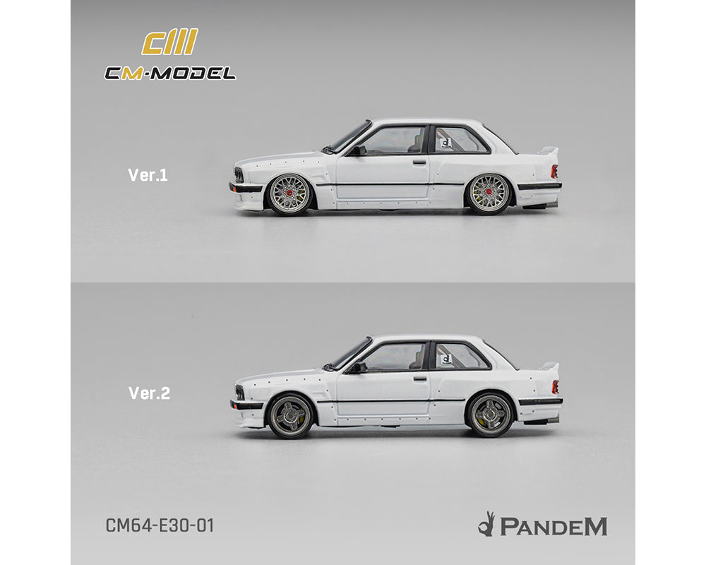 (COMING SOON) CM MODEL 1/64 Pandem BMW M3 E30 – Pearl White