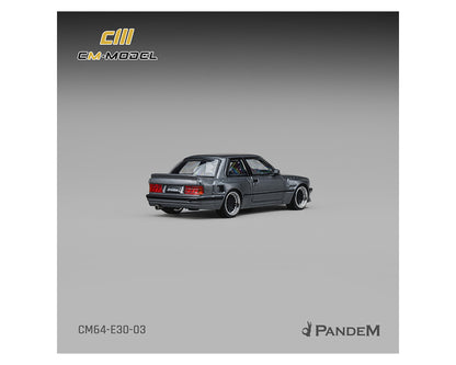 (COMING SOON) CM MODEL 1/64 Pandem BMW M3 E30 -Metallic Gunmetal Grey