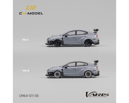 (PRE ORDER) CM MODEL 1/64 Subaru STI Varis Widebody 1.0 – Gray