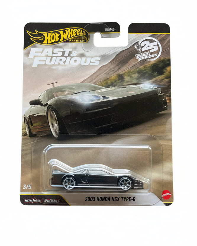 Hot Wheels 1/64 FAST &amp; FURIOS  2003 HONDA NSX TYPE -R