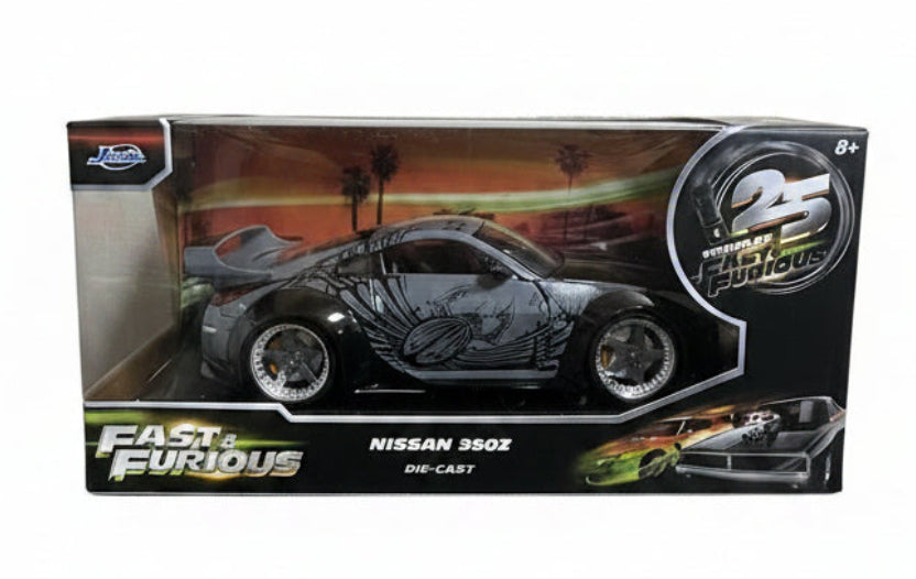 Jada 1:24 D.K.’s Nissan 350Z – Grey with Graphics Fast &amp; Furious 25 Year Anniversary
