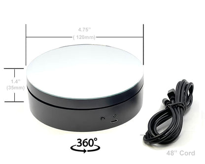 Mini Turntable Display 4.75″ – Mirror Top