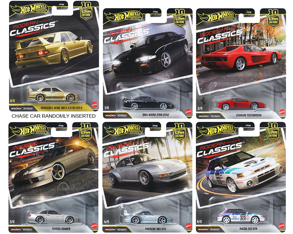 (COMING SOON) Hot Wheels 1:64 Car Culture 10th Anniversary 2026 S Case – Modern Classics Assortment