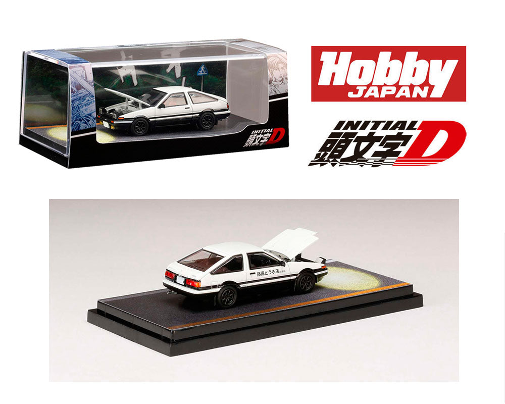 (PRE ORDER) HOBBY JAPAN 1/64 Toyota Sprinter Trueno GT APEX (AE86) INITIAL D Engine Mounted Model VS Kyoichi Sudo