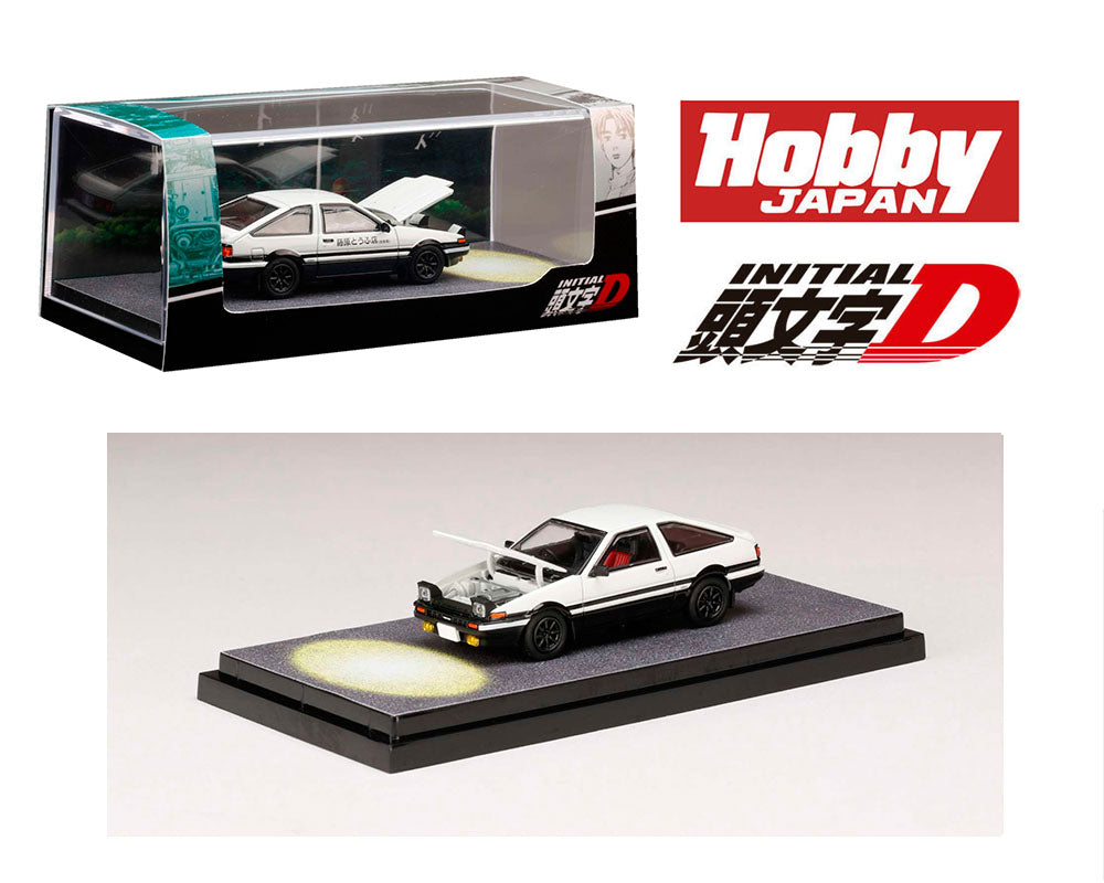 HOBBY JAPAN 1/64 Toyota Sprinter Trueno GT APEX (AE86) INITIAL D Engine Mounted Model VS Wataru Akiyama