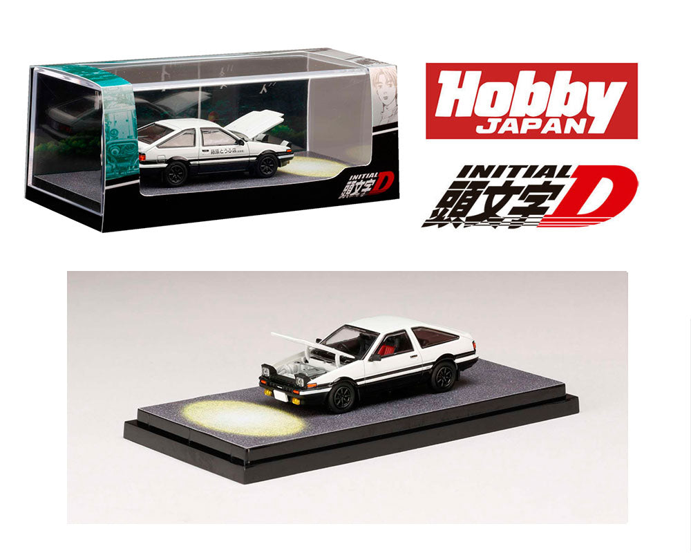 (PRE ORDER) HOBBY JAPAN 1/64 Toyota Sprinter Trueno GT APEX (AE86) INITIAL D Engine Mounted Model VS Wataru Akiyama