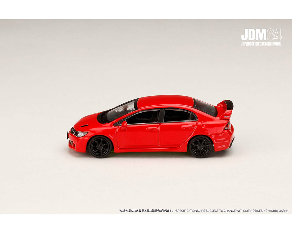 (COMING SOON) HOBBY JAPAN 1/64 Honda Mugen Civic RR (FD2) – Milano Red – Mijo Exclusives