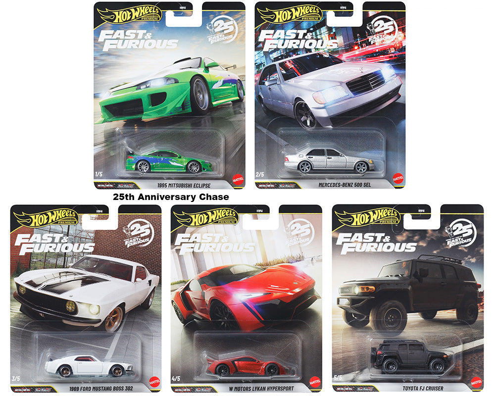 Hot Wheels 1:64 Fast &amp; Furious 25Th Anniversary Premium 2026 N Assortment (+HOBBY PROTECT CASE)
