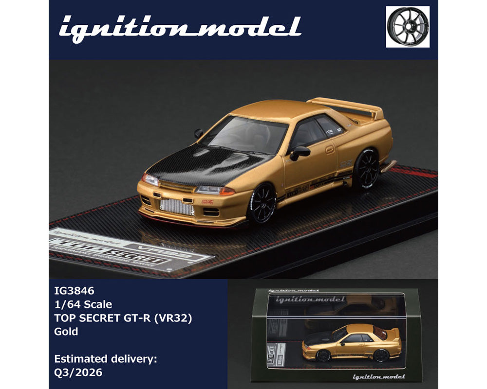 (COMING SOON) Ignition Model 1:64 TOP SECRET OZ Racing Nismo Nissan Skyline GT-R (VR32) – Gold