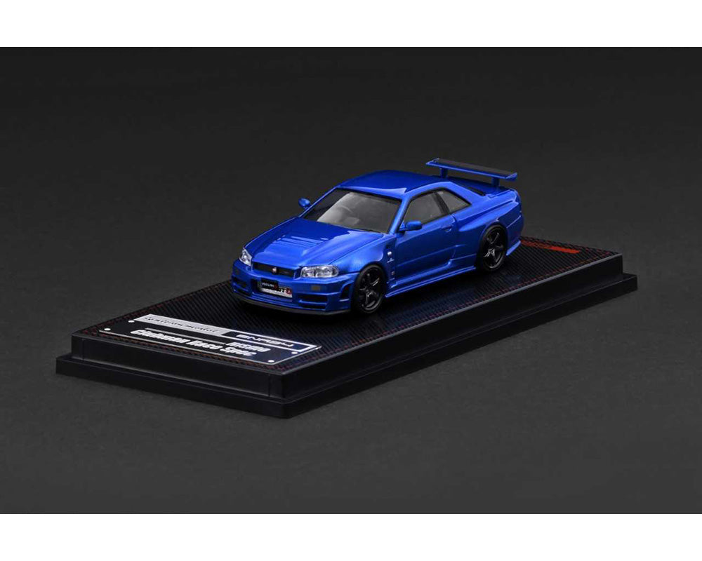 (COMING SOON) Ignition Model 1:64 Nissan Skyline GT-R (BNR34) NISMO – Customized Blue Metallic – Limited Edition