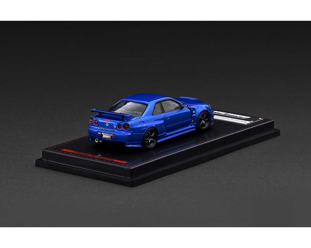 (COMING SOON) Ignition Model 1:64 Nissan Skyline GT-R (BNR34) NISMO – Customized Blue Metallic – Limited Edition