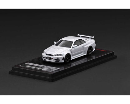 (COMING SOON) Ignition Model 1:64 Nissan Skyline GT-R (BNR34) NISMO – Customized White Metallic – Limited Edition