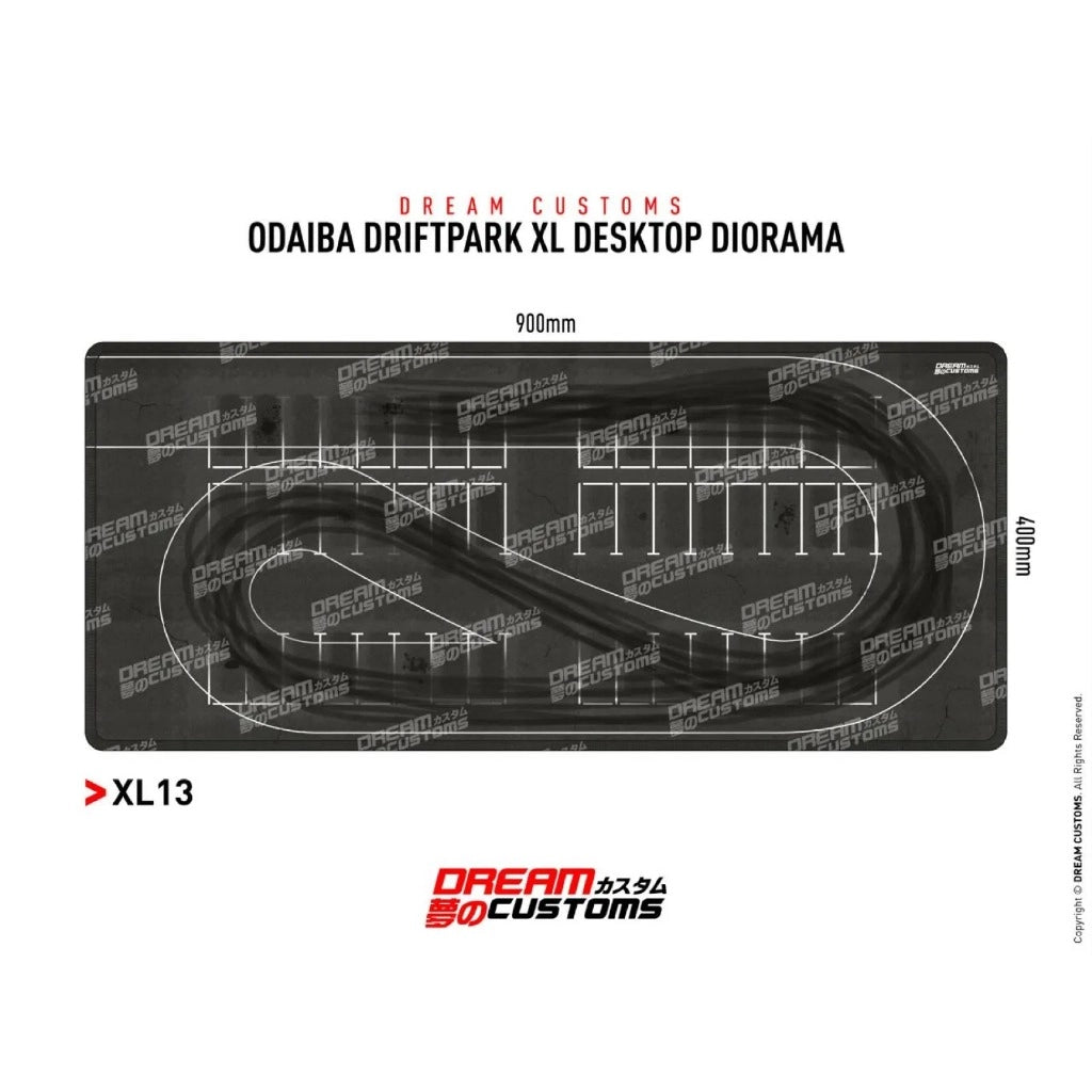 DREAM CUSTOMS 1/64 Odaiba Drift park XL Desktop Diorama