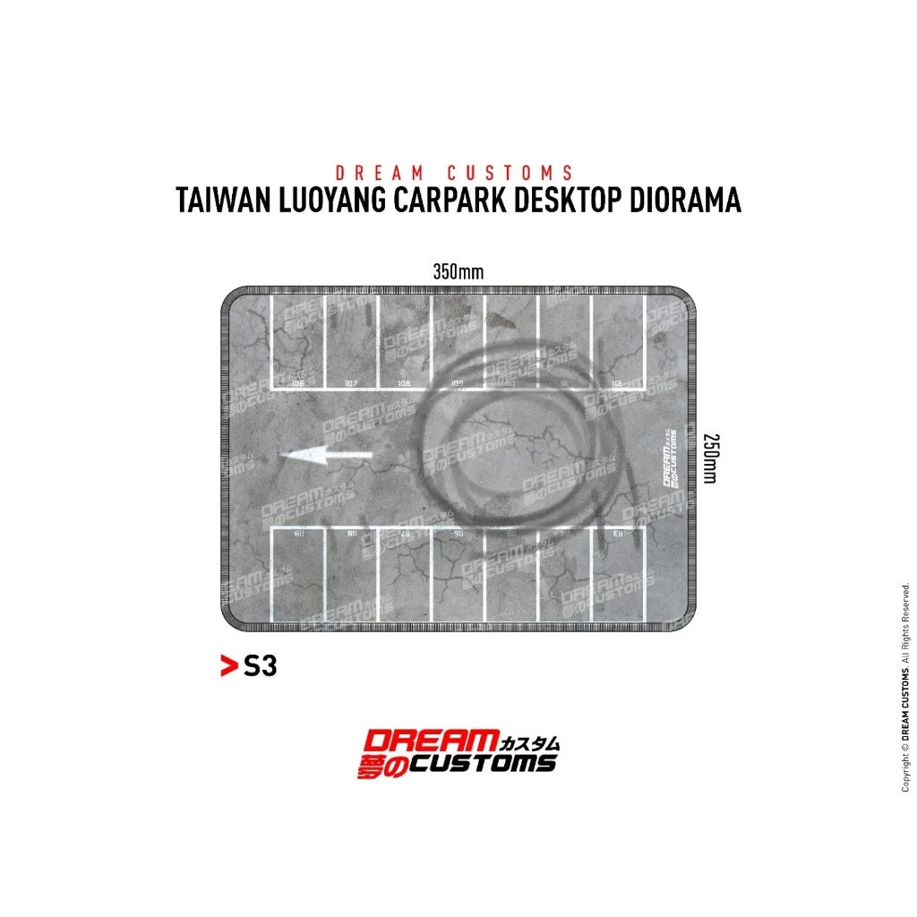 DREAM CUSTOMS 1/64 Taiwan Luoyang Carpark Desktop Diorama