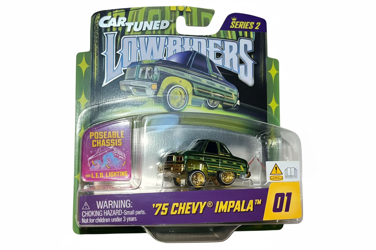 CarTuned™  1:64 Lowriders SHOW GLOW Series 2  8 Styles 2026 – L.E.D. Light Up Chassis cars are sold individualy.