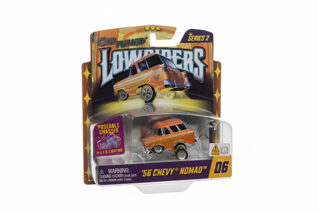 CarTuned™  1:64 Lowriders SHOW GLOW Series 2  8 Styles 2026 – L.E.D. Light Up Chassis cars are sold individualy.