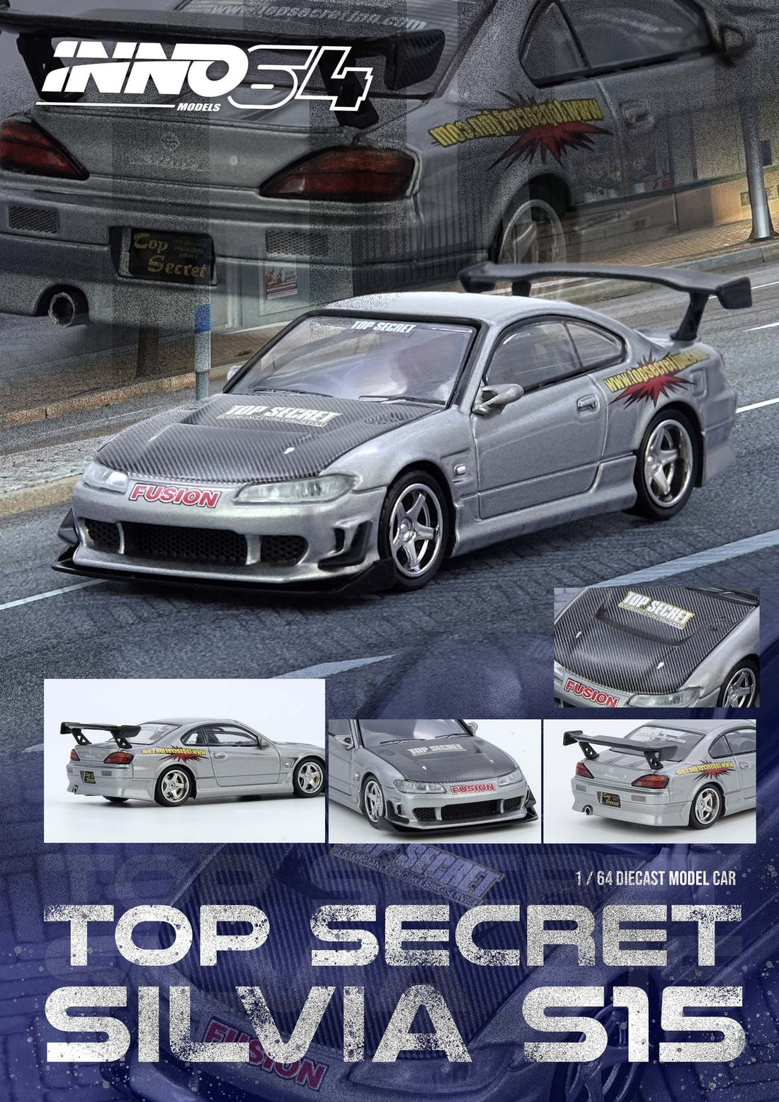 INNO64 1/64 SILVIA (S15) "TOP SECRET"