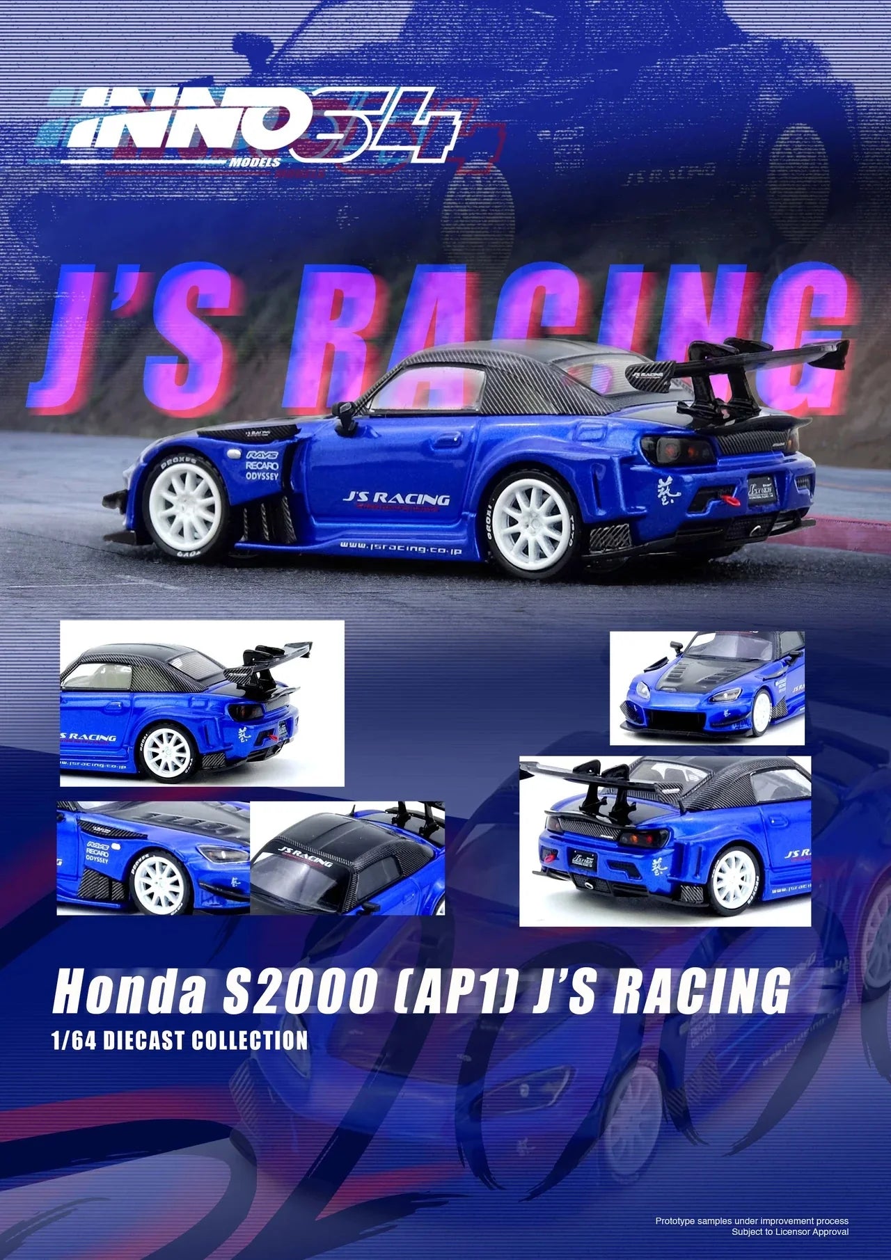 INNO64 1/64 HONDA S2000 J&