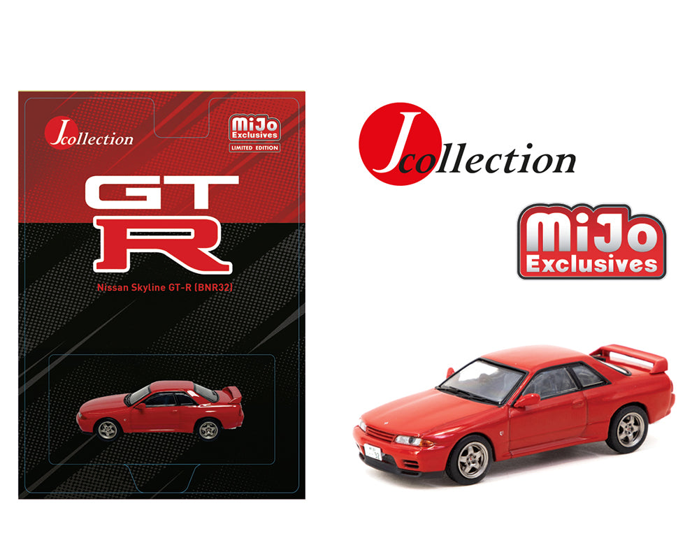 (PRE ORDER) J COLLECTION 1/64 Nissan Skyline GT-R (BNR32) – Red – J-Collection