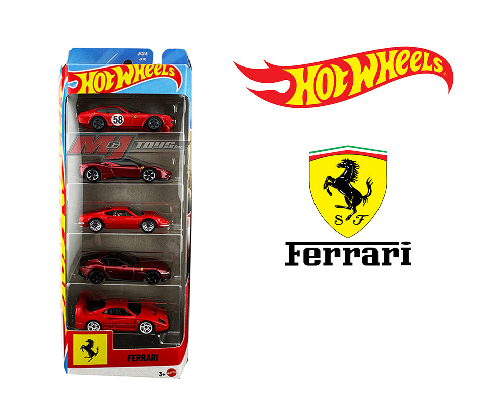 (COMING SOON) Hot Wheels 1:64 Basic 5 Pack Set 2026 Ferrari