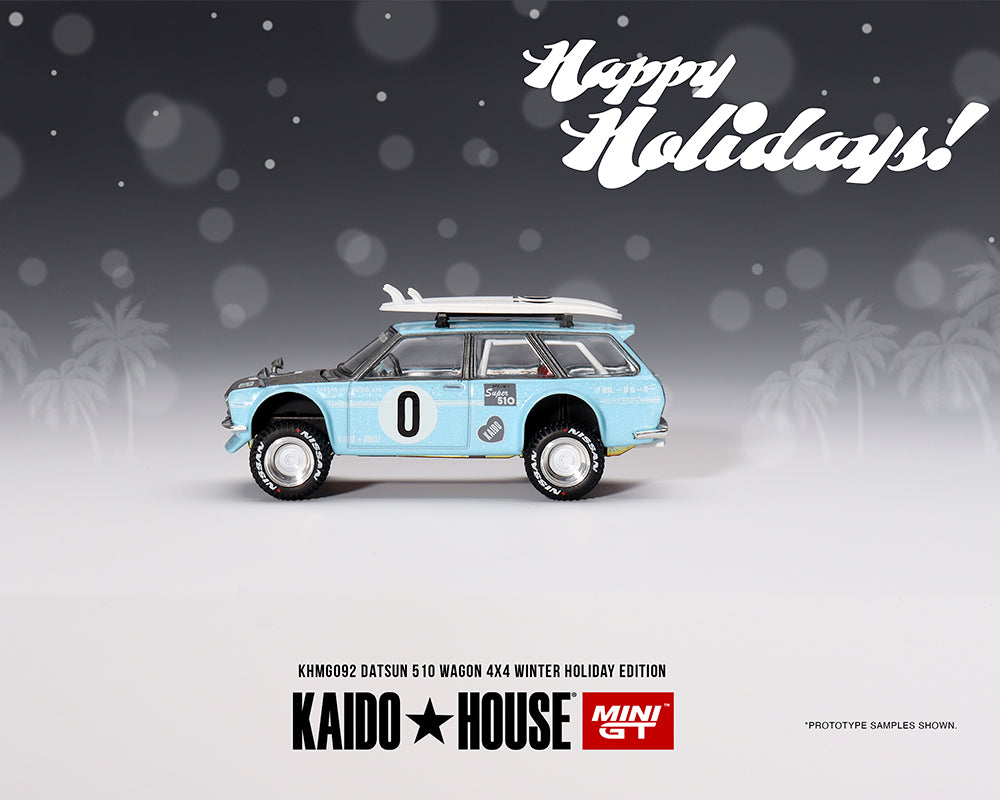 KAIDO HOUSE 1/64 Datsun 510 Wagon Kaido GT Surf Safari RS Winter Holiday Edition
