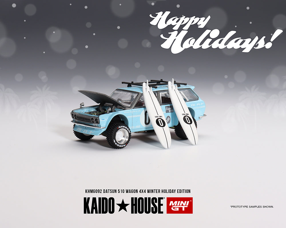 KAIDO HOUSE 1/64 Datsun 510 Wagon Kaido GT Surf Safari RS Winter Holiday Edition