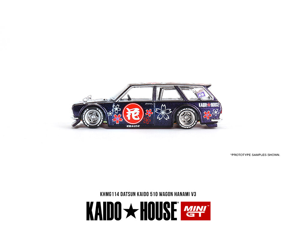(PRE ORDER) KAIDO HOUSE 1/64 Datsun KAIDO 510 Wagon HANAMI V3 - MAGIC PURPLE