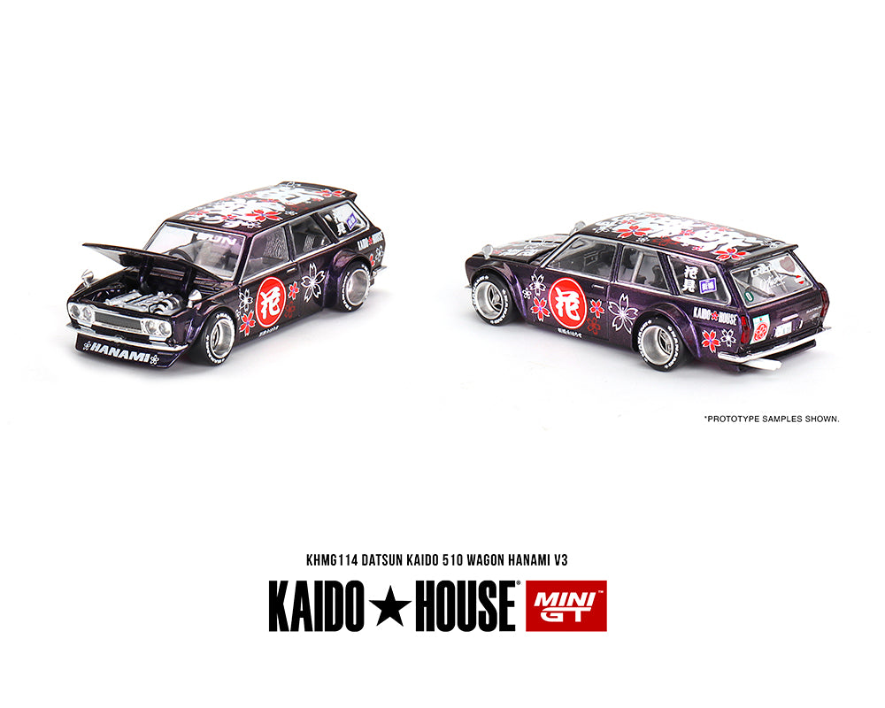 KAIDO HOUSE 1/64 Datsun KAIDO 510 Wagon HANAMI V3 - MAGIC PURPLE