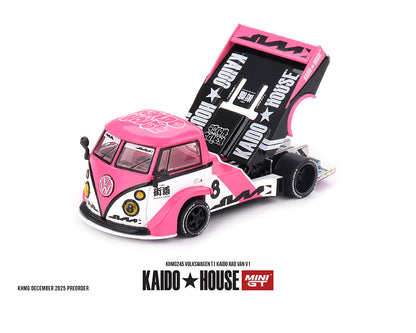 (COMING SOON) Kaido House x Mini GT 1:64 Volkswagen T1 KAIDO RADVAN V1 – Pink