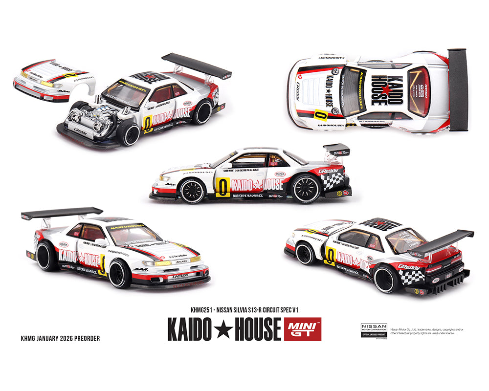 (COMING SOON) Kaido House x Mini GT 1:64 Nissan Silvia S13-R Circuit Spec V1