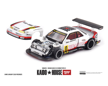 (COMING SOON) Kaido House x Mini GT 1:64 Nissan Silvia S13-R Circuit Spec V1