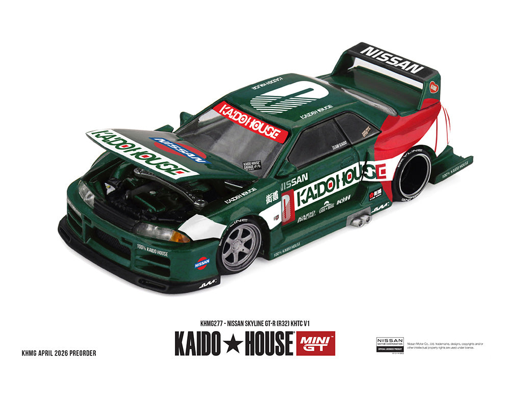 (COMING SOON) Kaido House x Mini GT Nissan Skyline GT-R (R32) KHTC V1 – Green