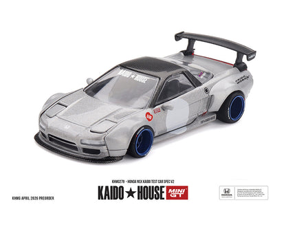 (COMING SOON) Kaido House x Mini GT Honda NSX Kaido Test Car Spec V2 – Silver w/ Carbon
