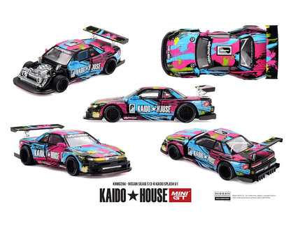 (COMING SOON) Kaido House x Mini GT 1:64 Nissan Silvia S13-R Kaido Splash V1- Limited Edition