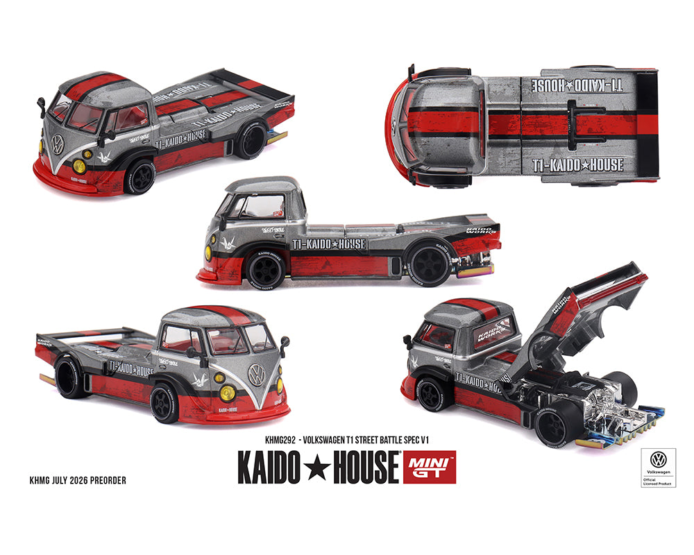 (COMING SOON) Kaido House x Mini GT 1:64 Volkswagen T1 Street Battle Spec V1