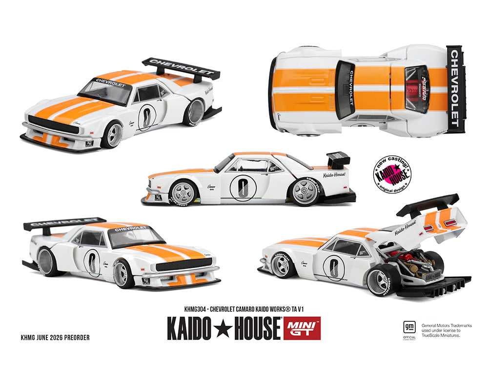 (COMING SOON) Kaido House x Mini GT 1:64 Chevrolet Camaro KAIDO WORKS TA V1 – Limited Edition