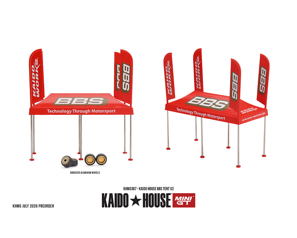 (COMING SOON) Kaido House x Mini GT 1:64 BBS Tent V2 Set
