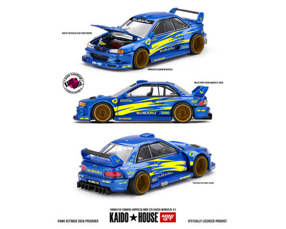 (COMING SOON) Kaido House x Mini GT 1:64 Subaru Impreza WRX STI KAIDO WORKS V1 – Blue