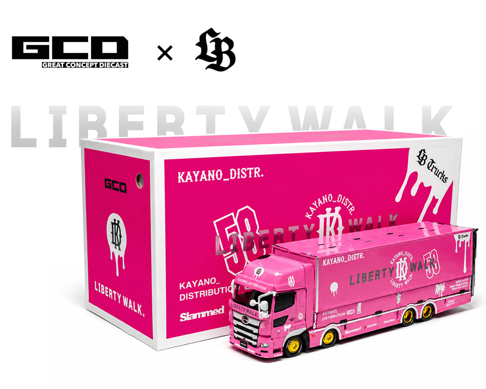 (COMING SOON) GCD 1/64 LBWK HINO700 LB Truck -Pink – Special Edition