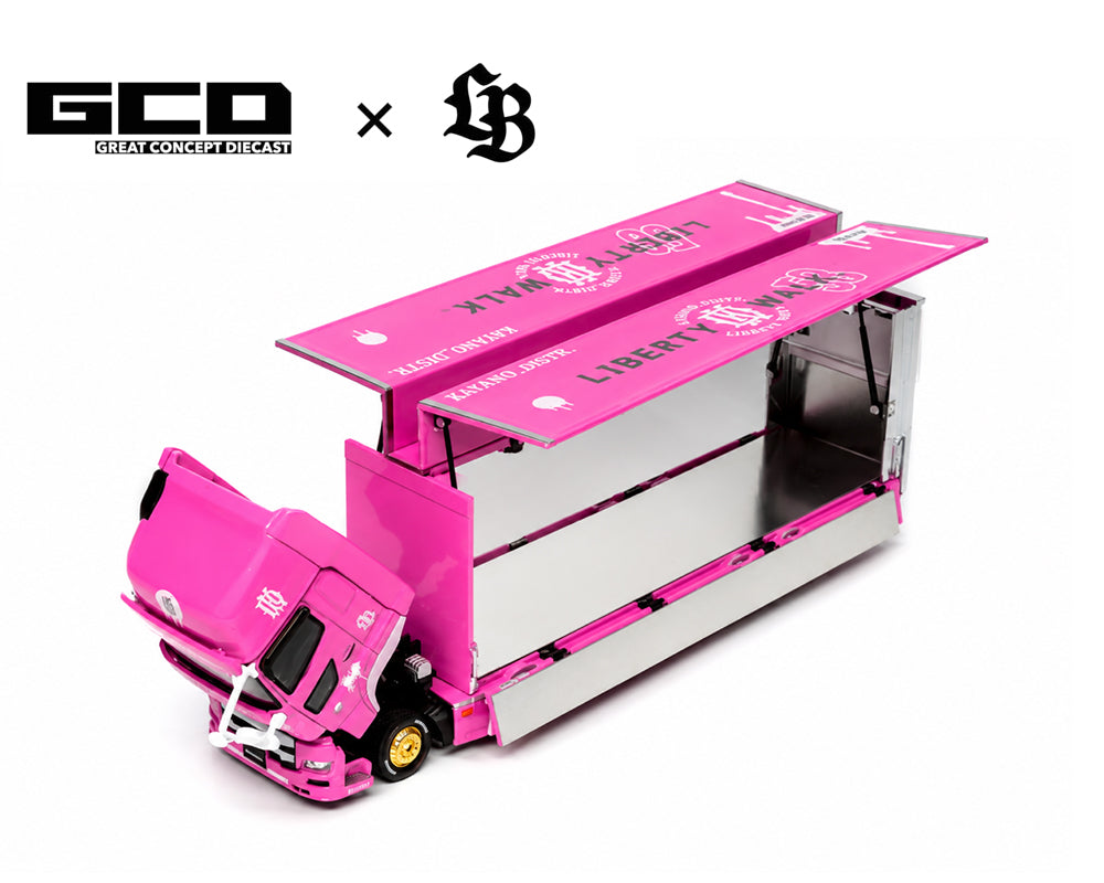 (COMING SOON) GCD 1/64 LBWK HINO700 LB Truck -Pink – Special Edition