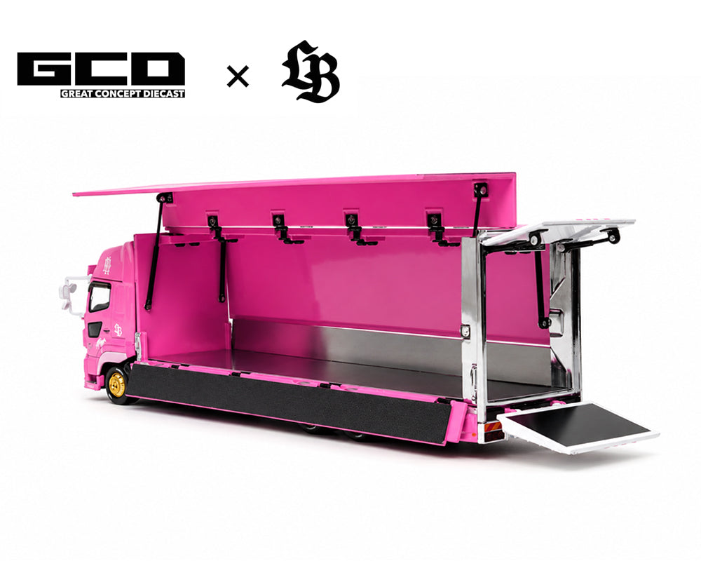 (COMING SOON) GCD 1/64 LBWK HINO700 LB Truck -Pink – Special Edition