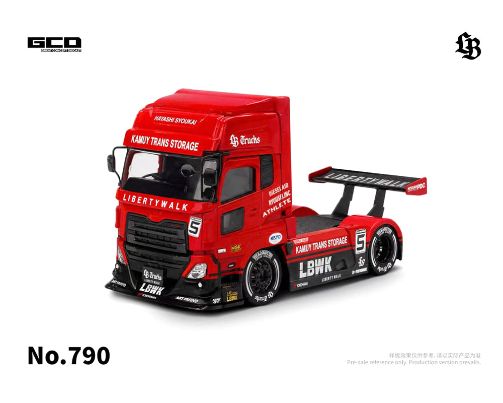 (COMING SOON) GCD 1/64 LBWK UD Quon 2022 Super Silhouette -Red – Special Edition – Red