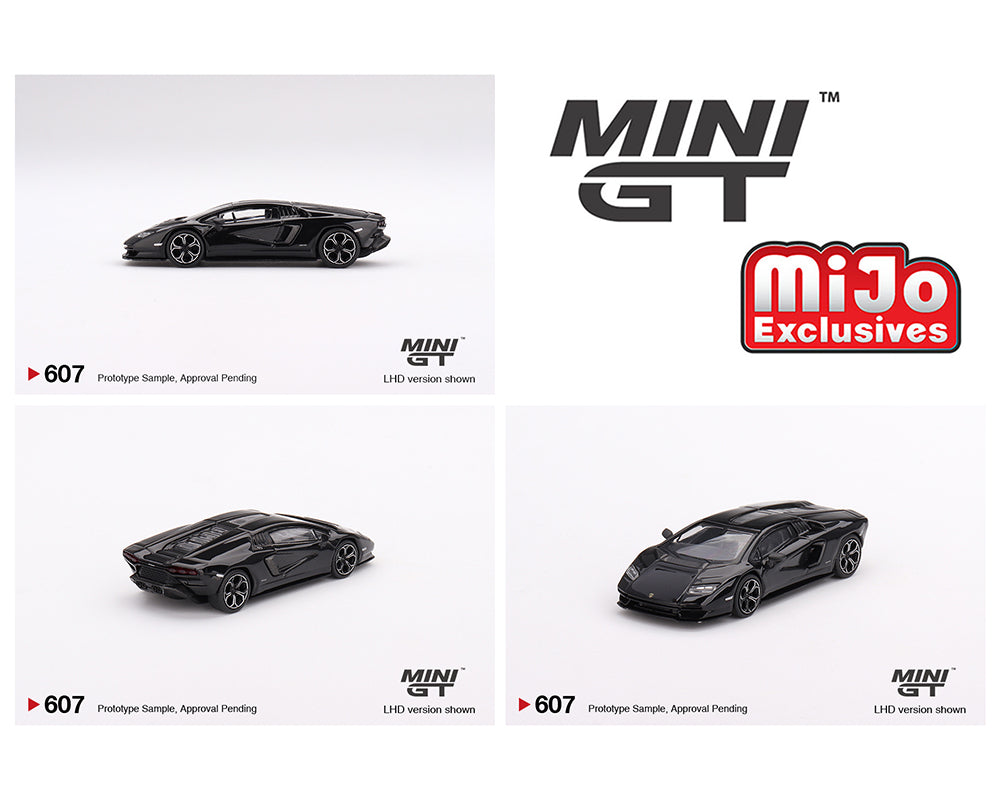 MINI GT 1/64 Lamborghini Countach LPI 800-4 – Nero Maia – LHD – MiJo Exclusives