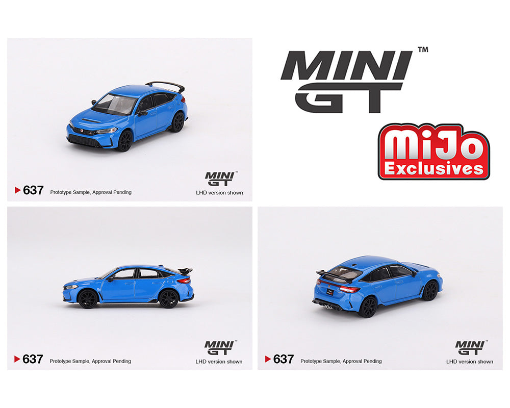 MINI GT 1/64 Honda Civic Type R – Boost Blue Pearl 2023- MiJo Exclusives
