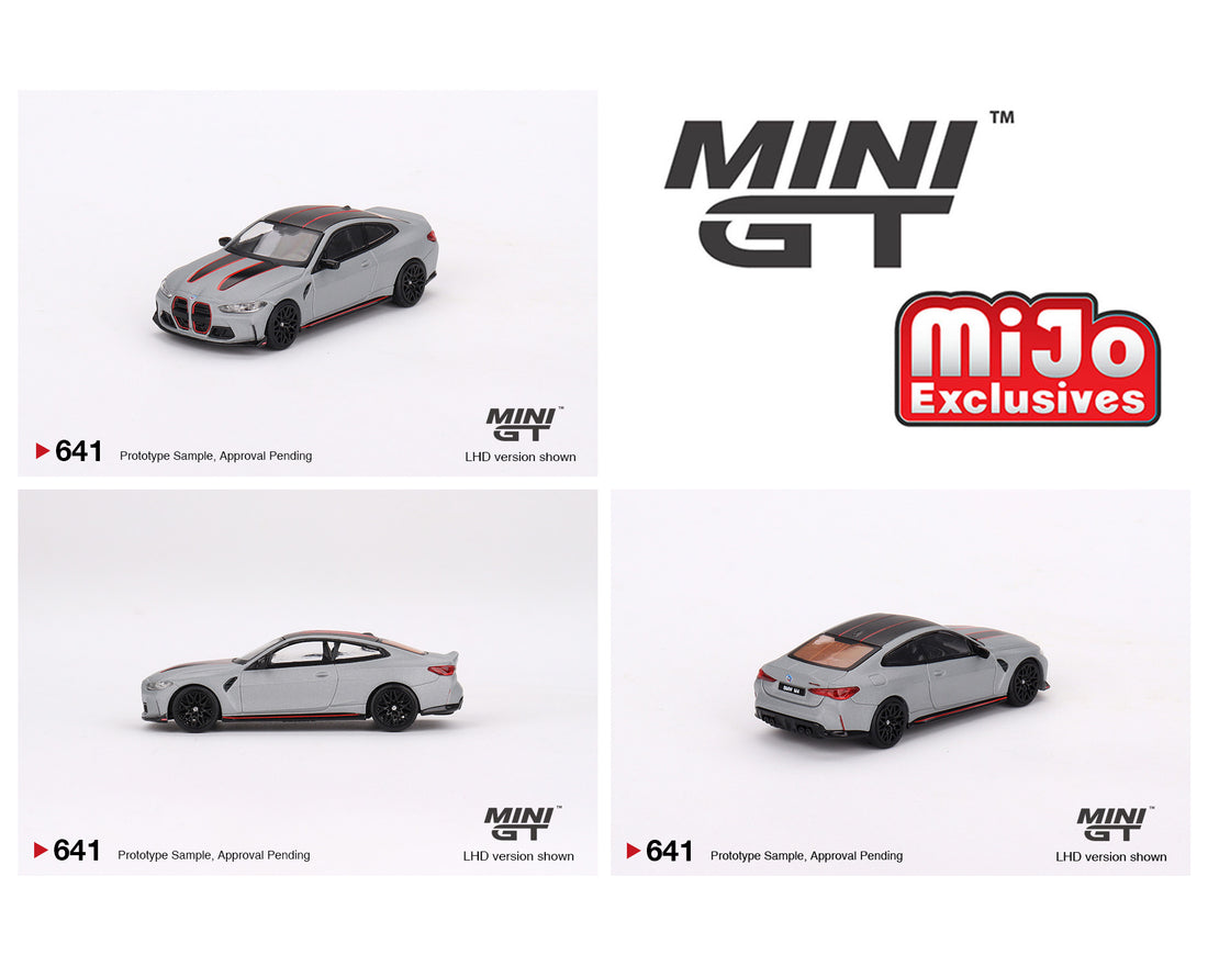 MINI GT 1/64 BMW M4 CSL Frozen Brooklyn Grey Metallic