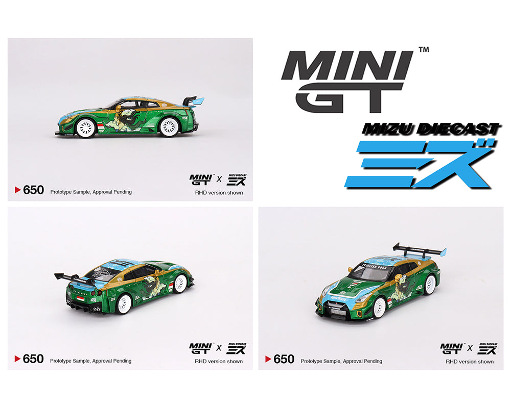 MINI GT 1/64 LB-Silhouette WORKS GT NISSAN 35GT-RR Ver.2 “RORO” MINI GT x MIZU Diecast