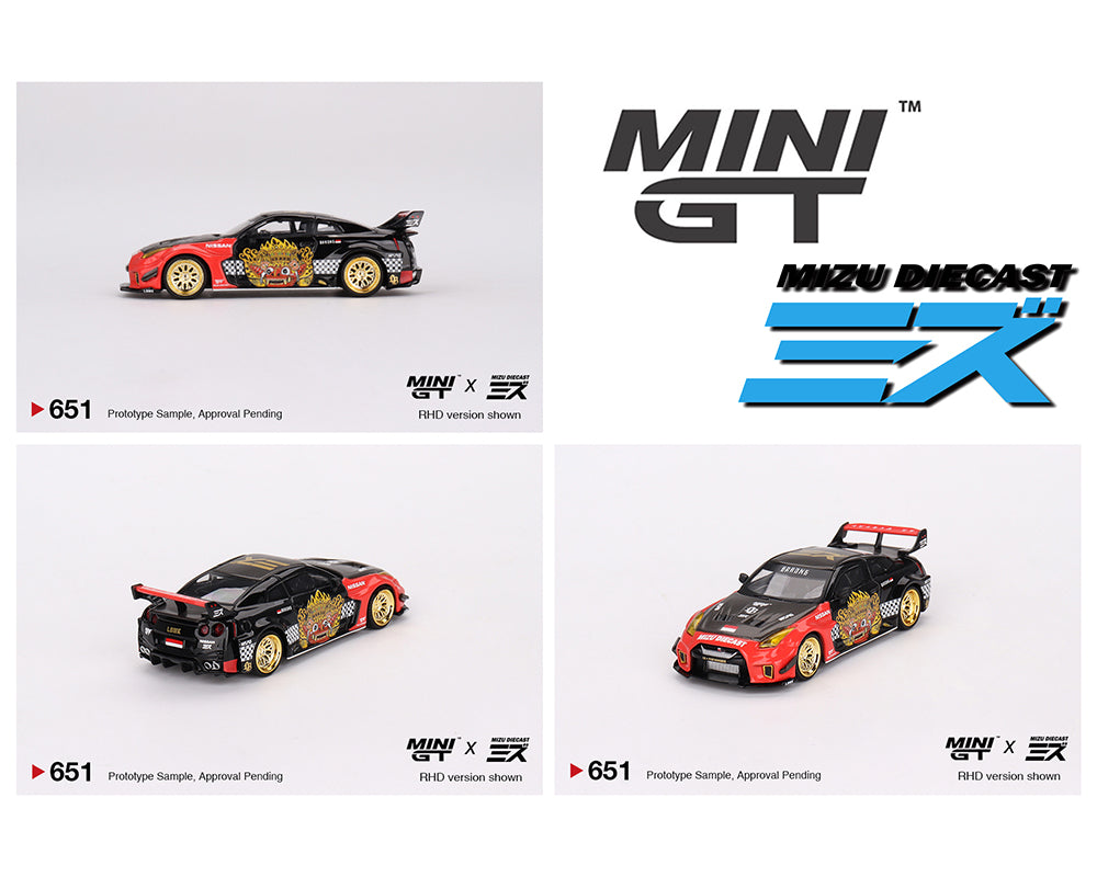 MINI GT 1/64 LB-Silhouette WORKS GT NISSAN 35GT-RR Ver.1 “BARONG”  MINI GT x MIZU Diecast